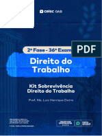 E-Book Kit Sobrevivência Direito Do Trabalho - Prof. Luiz Henrique