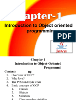 Chapter One Introduction To Object Oriented Programming OOP