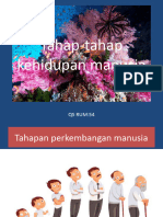 Tahap-Tahap Kehidupan Manusia