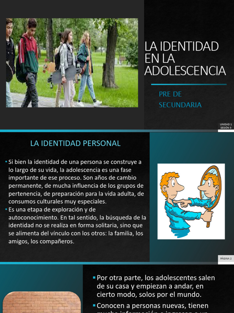Construcción de la Identidad en Adolescentes | PDF | Adolescencia ...