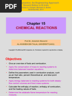 Lecture 3 Chap - 15 - Chemecal Reaction