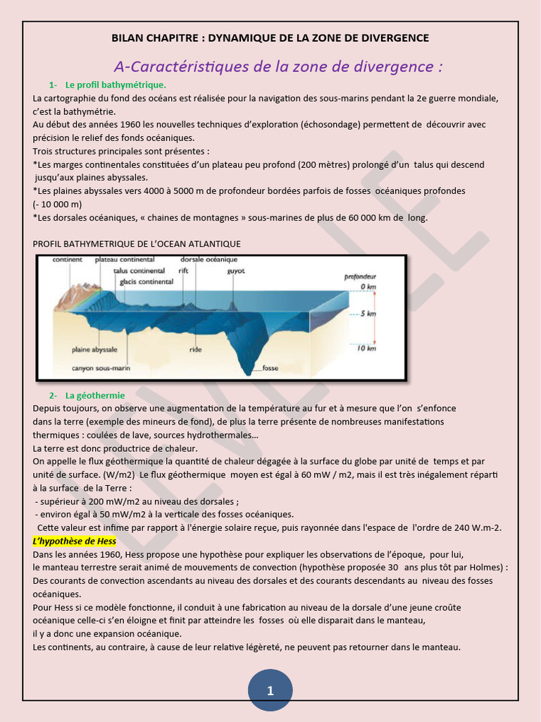 Dynamique des Zones de Divergence PDF Terre Champ magnétique — free download