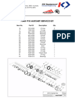7340-910 Austart Service Kit: Item No. Part ID Description Qty