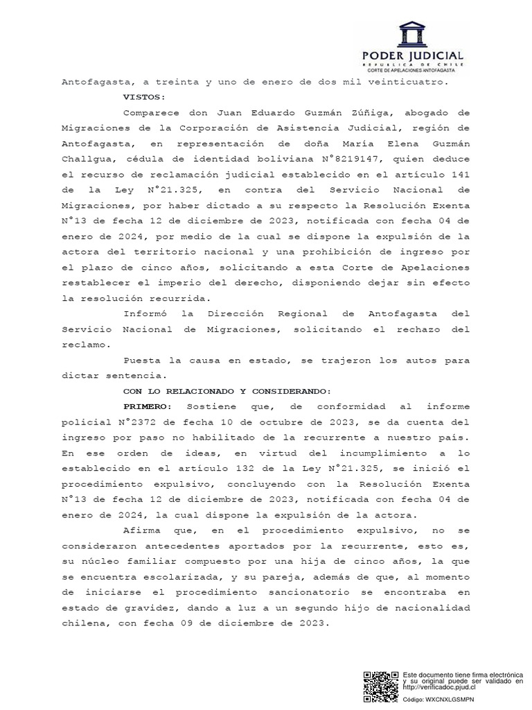 1 Sentencia Que Acoge Recurso de Reclamacion Corte Apelaciones Afta