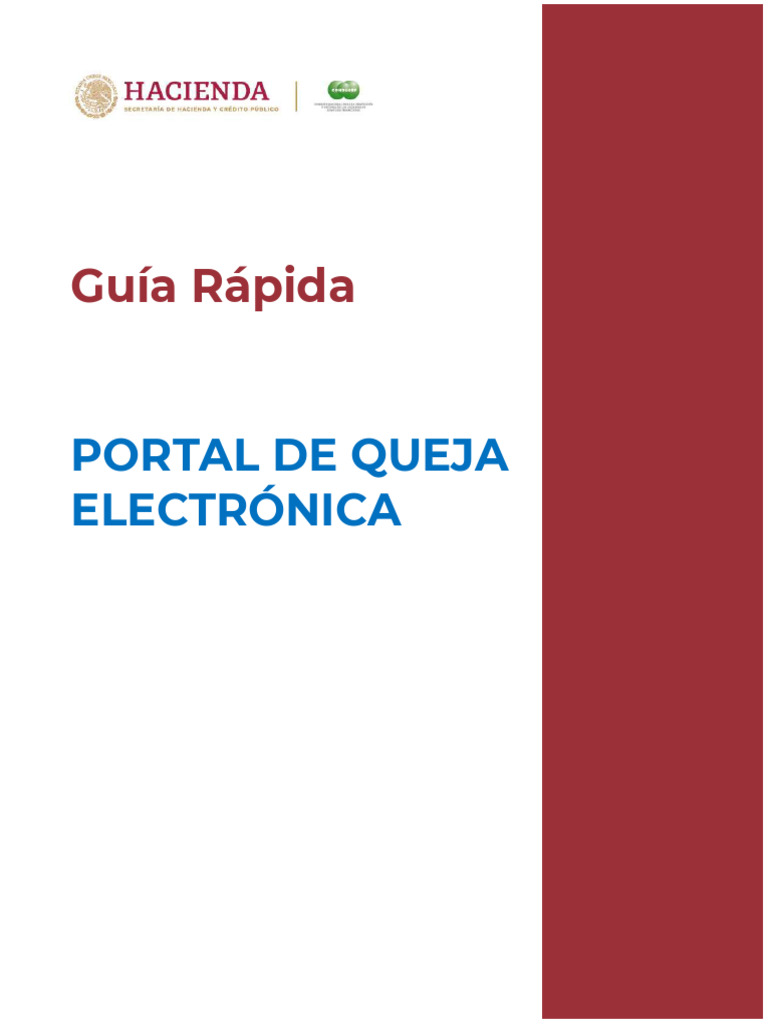 Guía para Queja Electrónica CONDUSEF | PDF | Tarjeta de crédito | Bancos