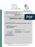 Cert Ofifran Iso 14064 Ofimuebles Tenerife