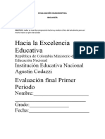 Evaluación Diagnostica Biología