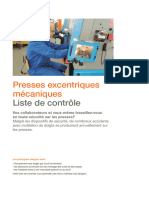 Presses Excentriques Mécaniques: Liste de Contrôle