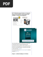 (ETI MCQ) Emerging Trends in Computer Eng and Information Technology MCQ Chapter 1 - Artificial Intelligence