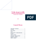 HRHLC - Los Gallos - Menu - LUNCH