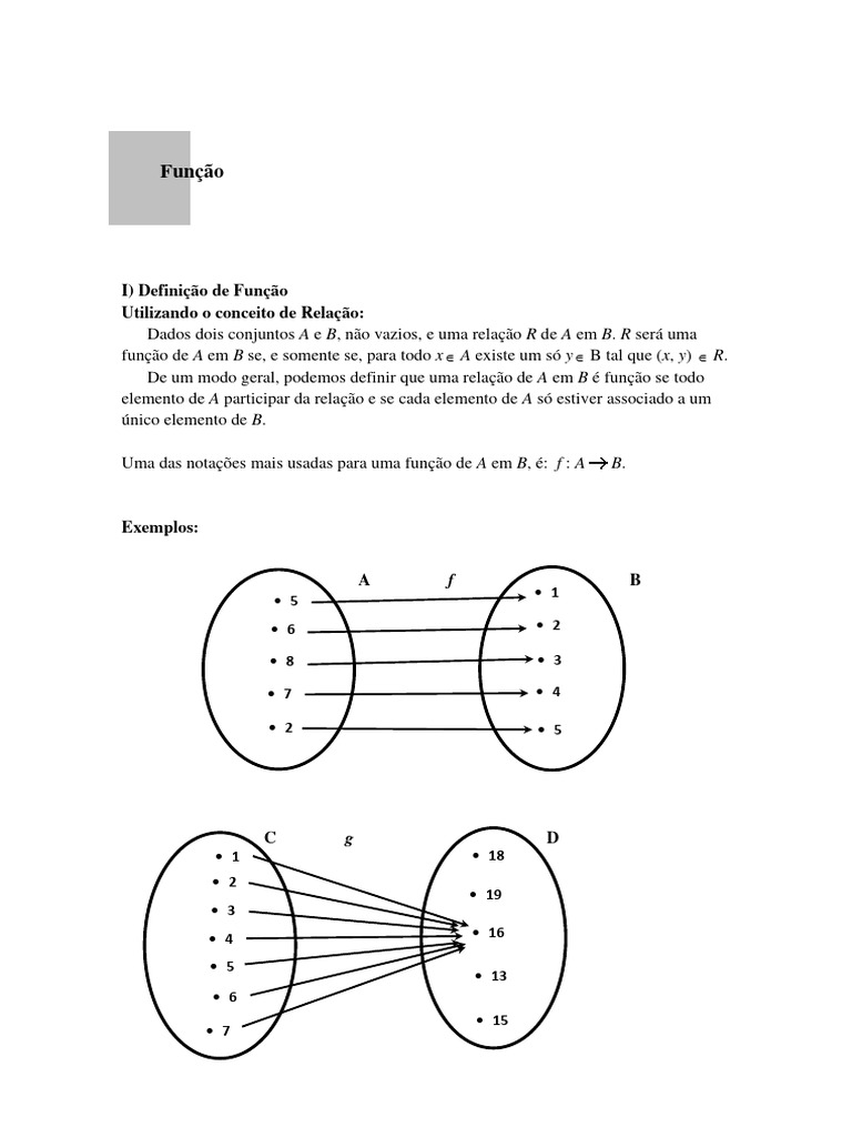 Apostila Funções Nova | PDF | Função (Matemática) | Domínio de ...