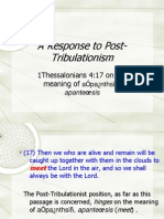 A Response To Post-Tribulationism: 1thessalonians 4:17 On The Meaning of