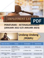 Peraturan - Ketenagakerjaan (Januari 2022 - Januari 2023)