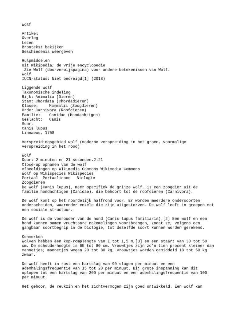 Wolf | PDF