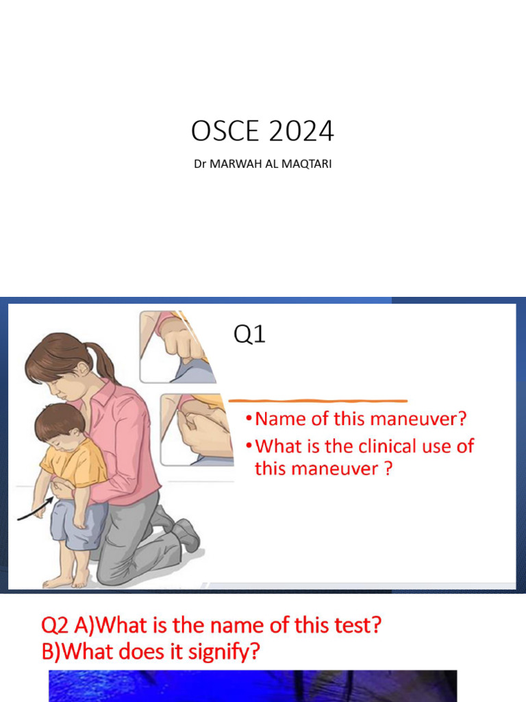 OSCE 2024 Medical Diagnosis Guide | PDF