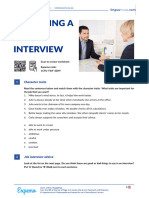Attending A Job Interview American English Student