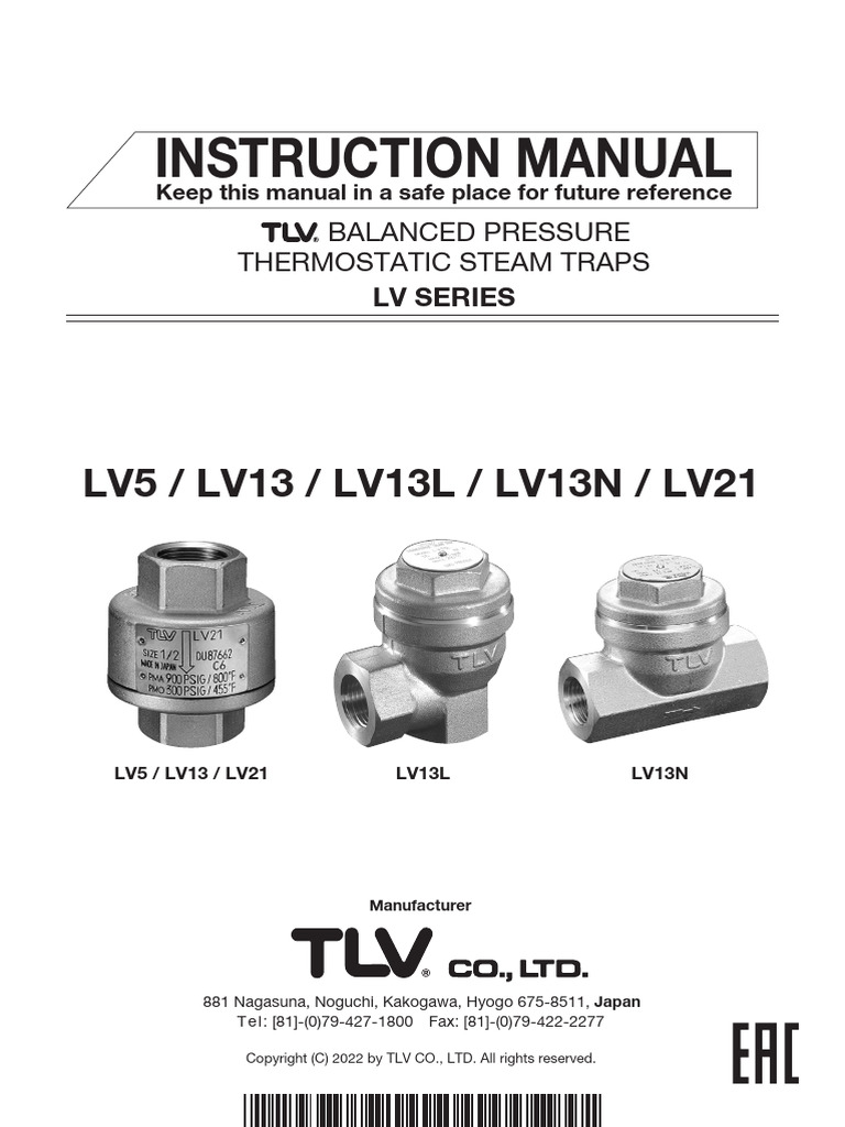 Instruction Manual: LV5 / LV13 / LV13L / LV13N / LV21 | PDF
