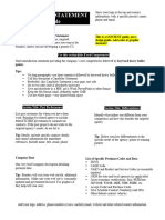 Capability Statement Template