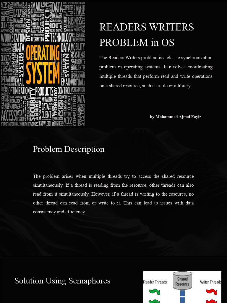 Readers Writers Problem in OS Solutions | PDF | Thread (Computing ...