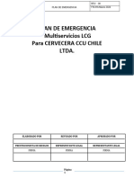 Plan de Emergencia Ccu-Servimek Ltda
