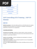 SAP Controlling (CO) Training SAP CO Module - SAP Training Tutorials