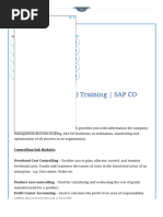 SAP Controlling (CO) Training SAP CO Module - SAP Training Tutorials