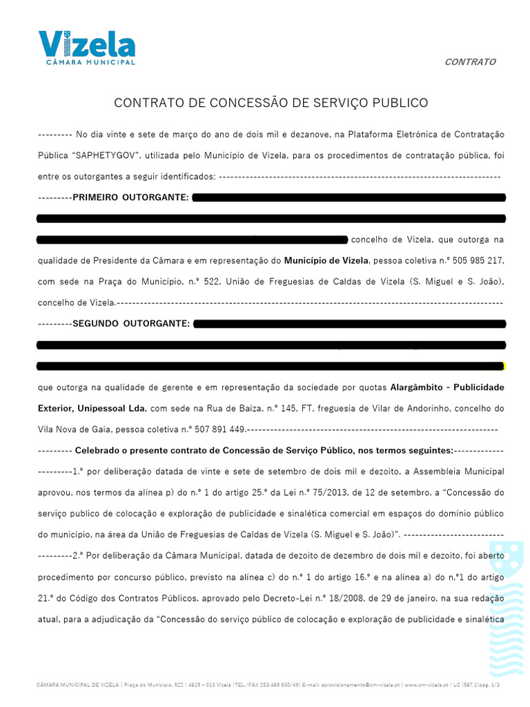 Contrato de Concessão de Serviço Público | PDF | Direito Comum