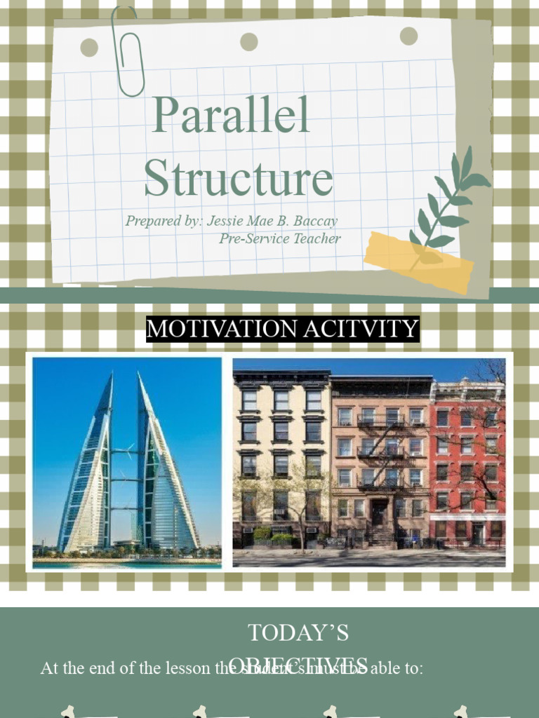 Parallel And Non Parallel Structure Worksheet