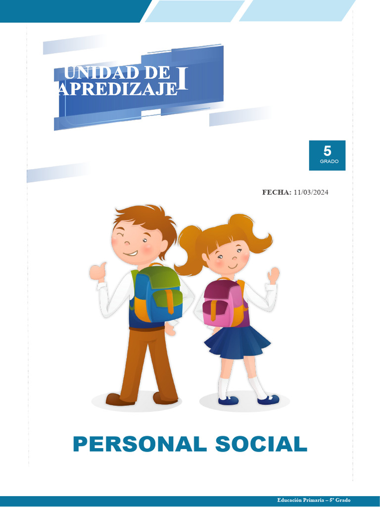 Ps 5 sesi n 11 de marzo pdf educaci n primaria aprendizaje