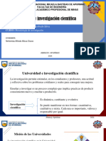 Universidad e Investigación Científica