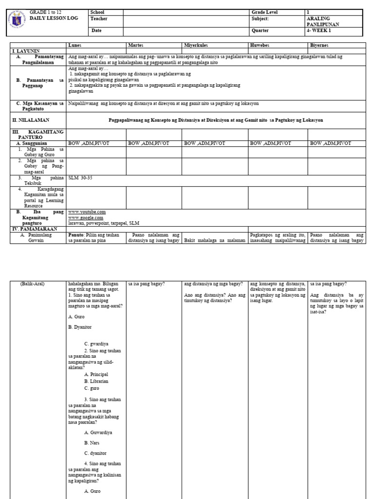 Q4 Wk1 Grade 1 Ap Pdf