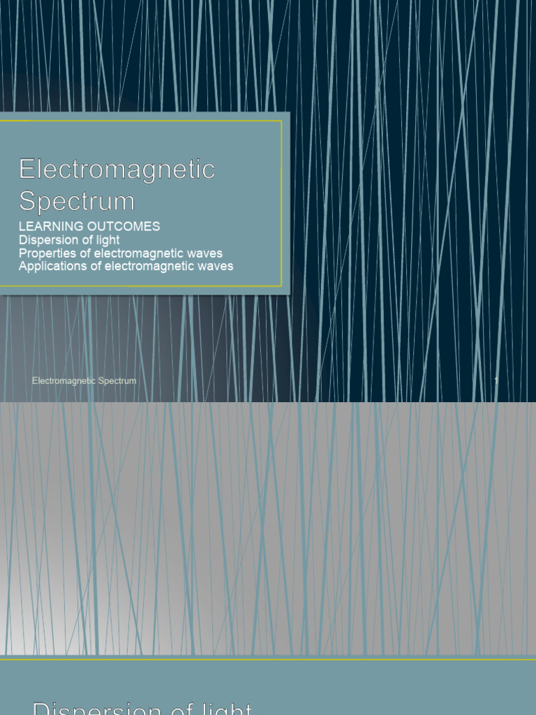 15-Electromagnetic Spectrum-Orig | PDF