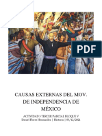 Daniel Flores Hernandez - Causas Externas Del Movimiento de Independencia de Mexico