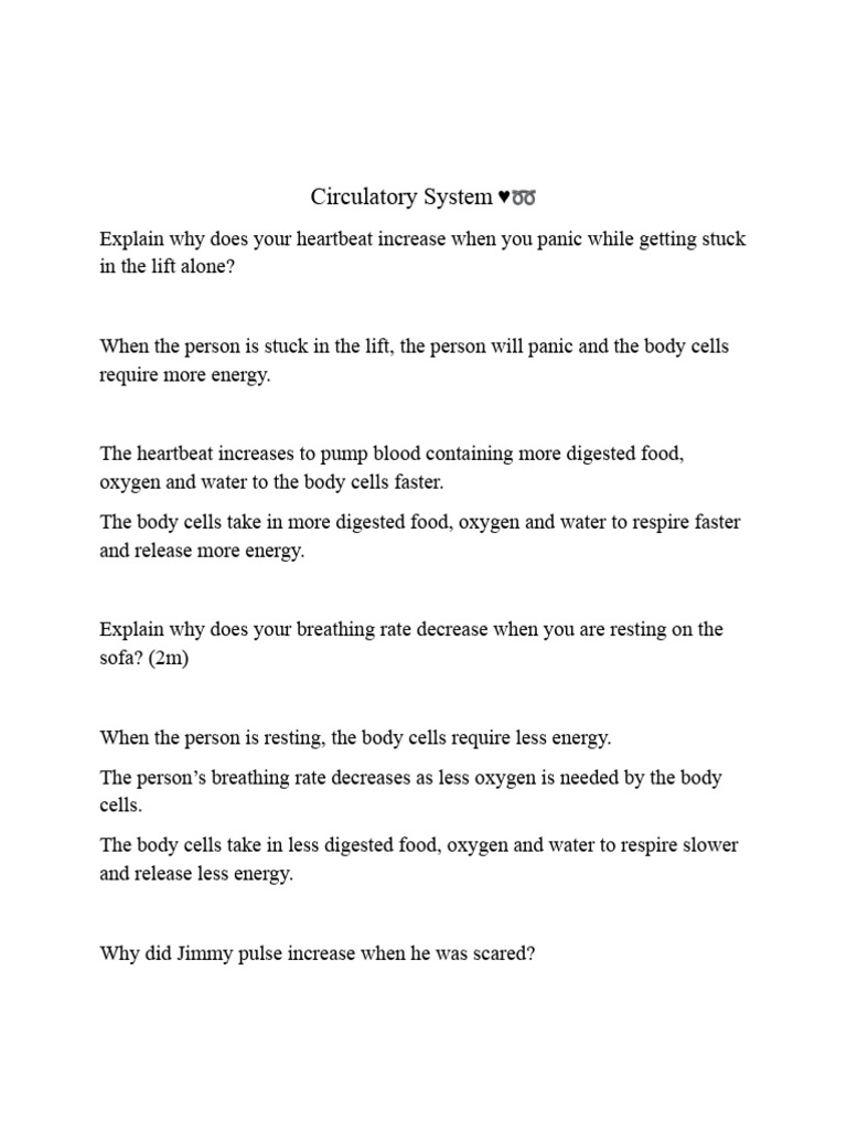 Science PSLE Notes | PDF | Photosynthesis | Respiratory System
