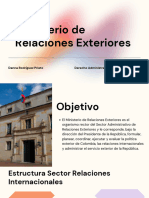 Min Relaciones Exteriores, D, Administrativo