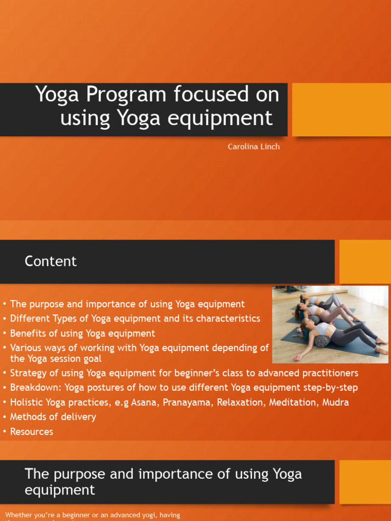 Yoga Program Focused On Using Yoga Equipment Updated Version | PDF ...