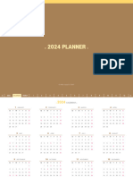 Planner 2024 Color Brown