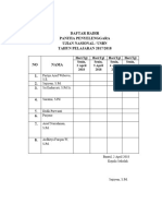 Daftar Hadir Usbn