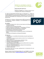 Stellenausschreibung - Koord Vorintegration Peru + Bolivien