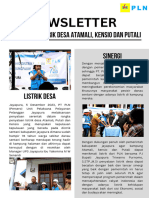 Newsletter Peresmian Listrik Desa Atamali, Kensio Dan Putali