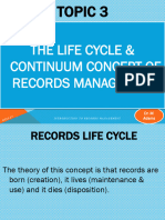 3 Records Life Cycle