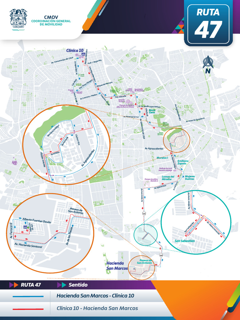 Ruta 47: Horarios y Recorrido IMSS | PDF