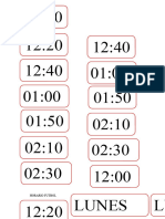 Horario Del Fixure