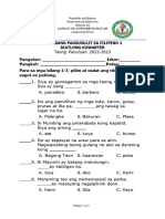 Quarterly Test - Q3 Filipino 2