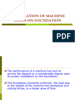Lecture 14 Installing Machine Tools On Foundation