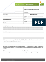 Activites en Periode D'application Pratique