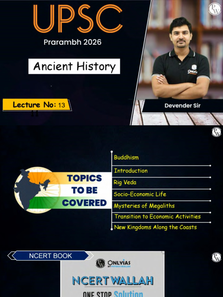 Ancient History 13 - Class Notes - UPSC Prarambh 2026 | PDF