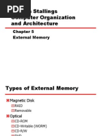 William Stallings Computer Organization and Architecture: External Memory