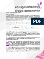 Edital Normativo para A Submissão de Trabalhos Científicos