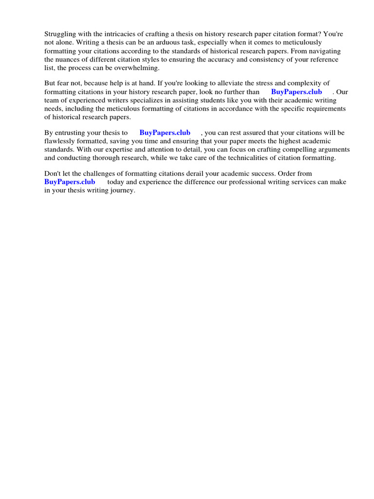 History Research Paper Citation Format PDF Citation Note (Typography)